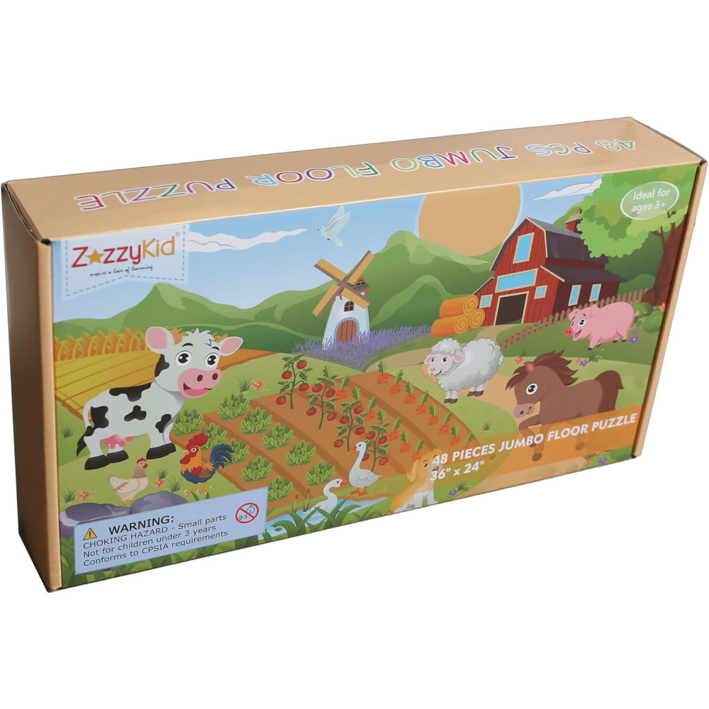 Produktbild för Floor Puzzle 45pc: Farm