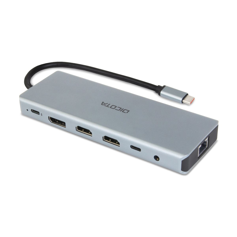 Produktbild för DICOTA - dockningsstation - USB-C - DP, HDMI - 1GbE