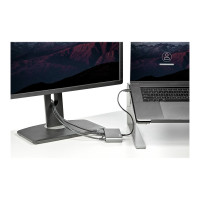Produktbild för StarTech.com Thunderbolt 3 Mini Dock - Portable Dual Monitor w/HDMI 4K 60Hz - 2X USB-A Hub (3.2/2.0), GbE - 28cm Cable - TB3 Multiport Adapter - Mac/Windows - Upgraded Version of TB3DKM2HD (TB3DKMHDL) - dockningsstation - Thunderbolt 3 - 2 x HDMI - 1GbE