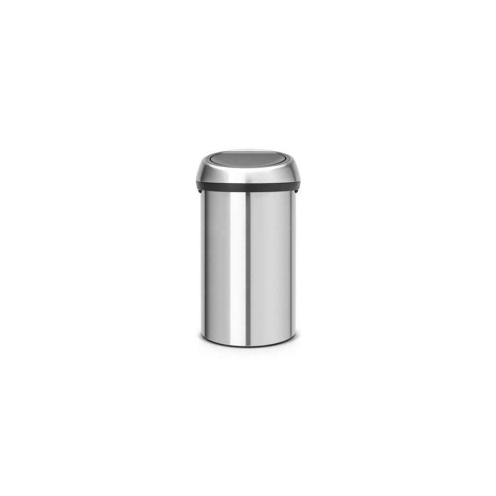 Produktbild för Papperskorg BRABANTIA Touch 60L silver