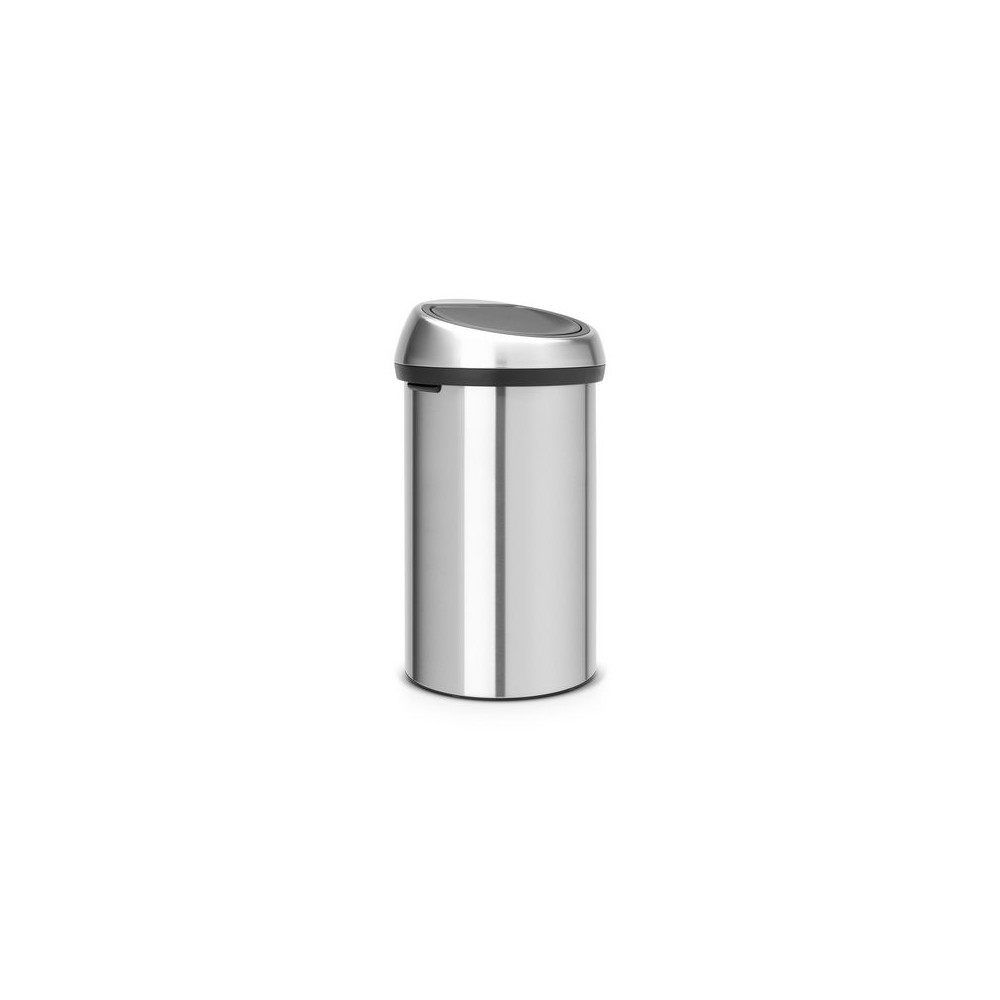 Produktbild för Papperskorg BRABANTIA Touch 60L silver