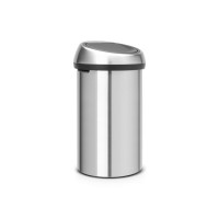 Produktbild för Papperskorg BRABANTIA Touch 60L silver