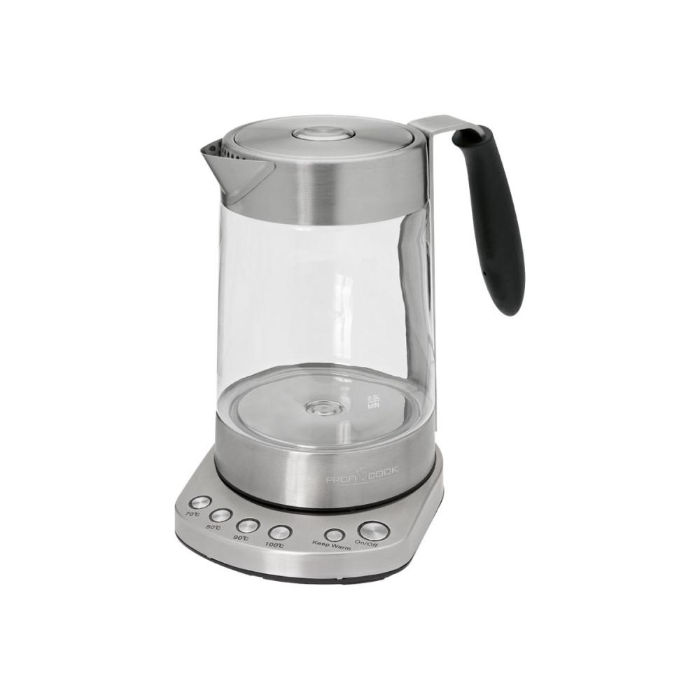 Produktbild för ProfiCook PC-WKS 1020 G - tebryggare/kittel - rostfritt stål/svart