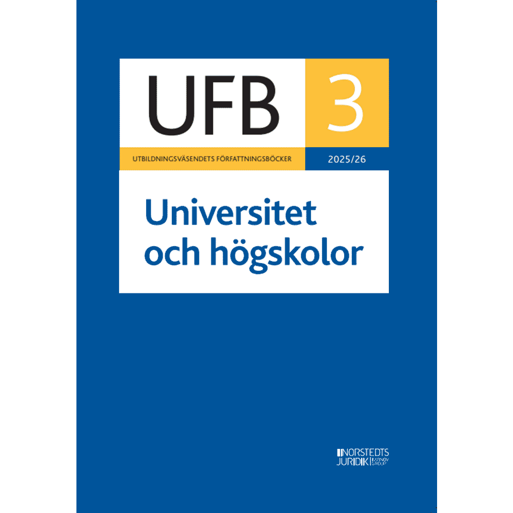 Produktbild för UFB 3 Universitet och högskolor 2025/26 (häftad)