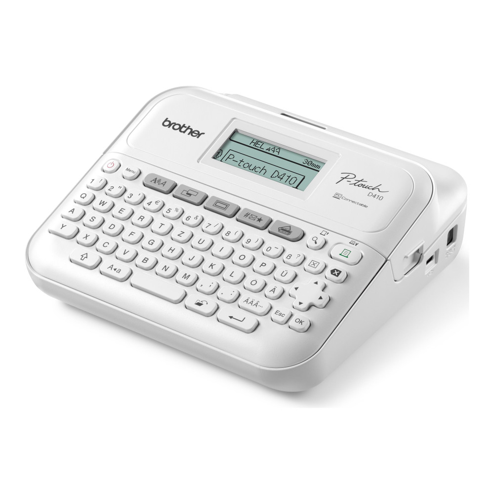 Produktbild för Brother P-Touch PT-D410 - etikettskrivare - svartvit - termisk överföring