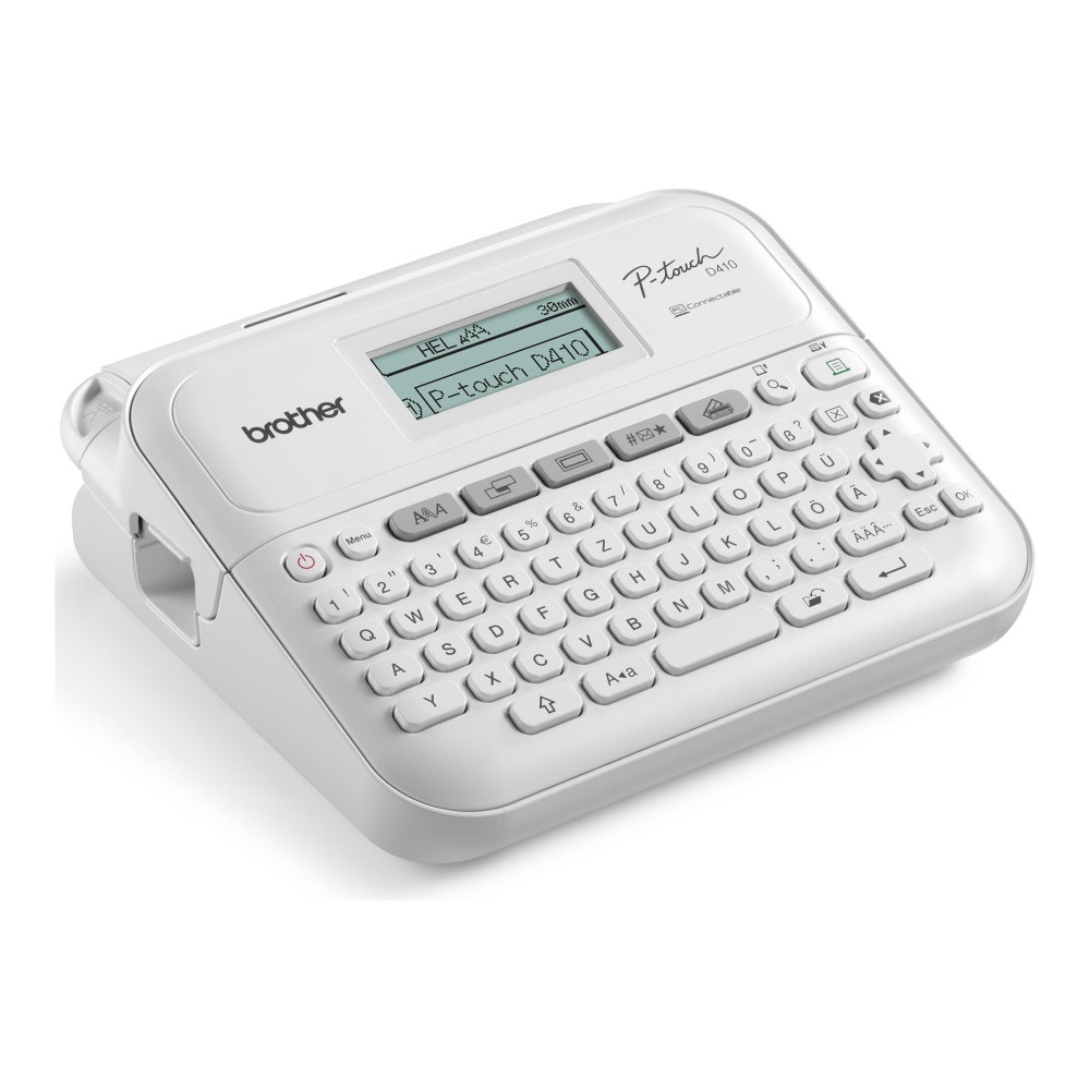 Produktbild för Brother P-Touch PT-D410 - etikettskrivare - svartvit - termisk överföring