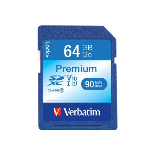 VERBATIM Verbatim Premium - flash-minneskort - 64 GB - SDXC