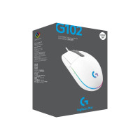 Produktbild för Logitech Gaming Mouse G102 LIGHTSYNC - mus - USB - vit