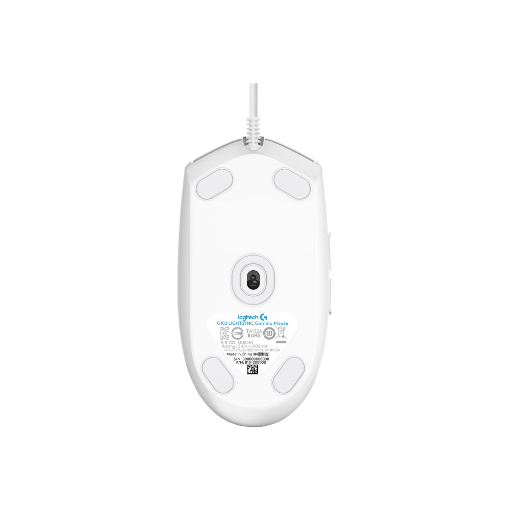 Produktbild för Logitech Gaming Mouse G102 LIGHTSYNC - mus - USB - vit