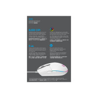 Produktbild för Logitech Gaming Mouse G102 LIGHTSYNC - mus - USB - vit
