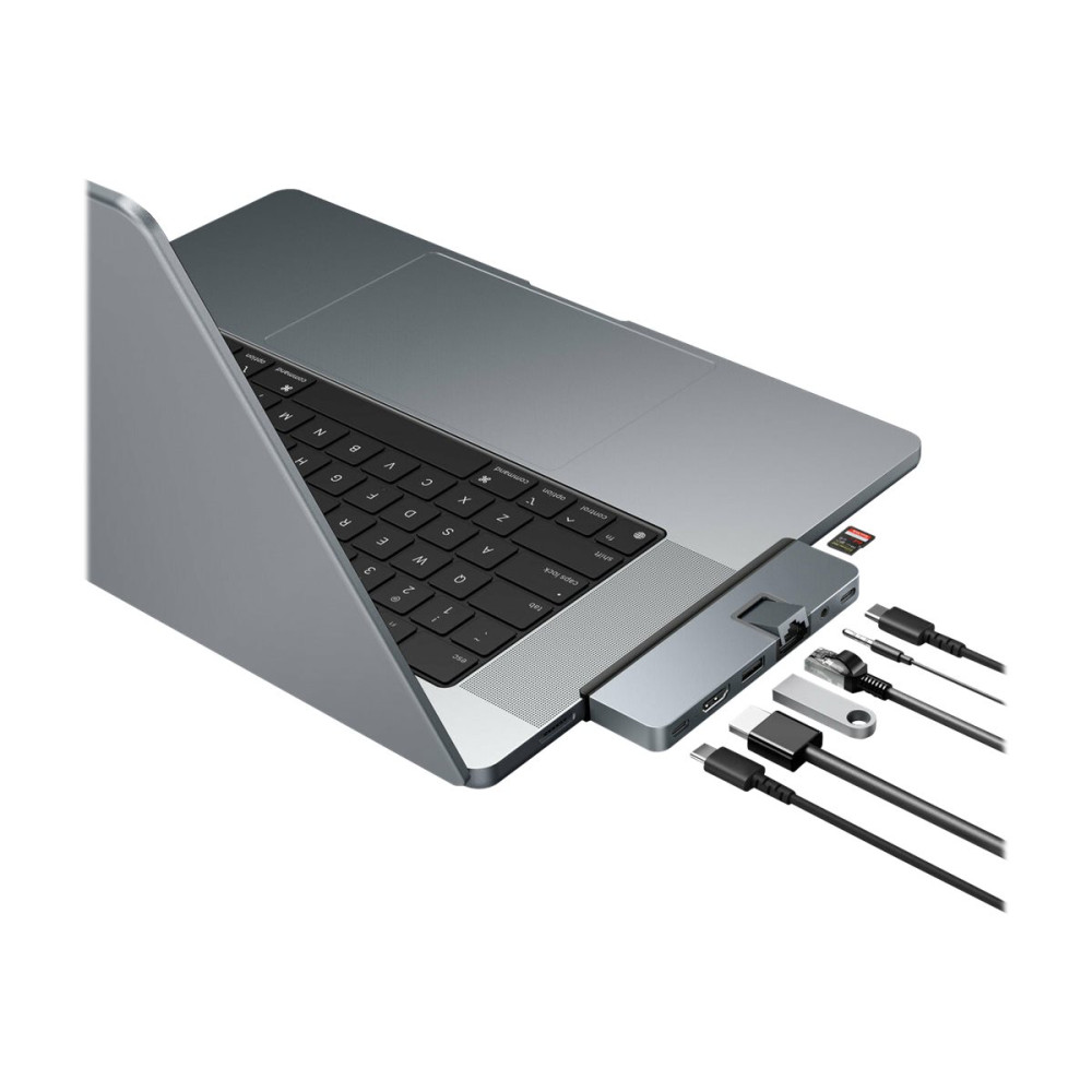 Produktbild för HyperDrive DUO Pro - dockningsstation - USB-C x 2 - HDMI, USB4 - 1GbE
