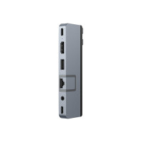 Produktbild för HyperDrive DUO Pro - dockningsstation - USB-C x 2 - HDMI, USB4 - 1GbE