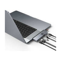 Produktbild för HyperDrive DUO Pro - dockningsstation - USB-C x 2 - HDMI, USB4 - 1GbE