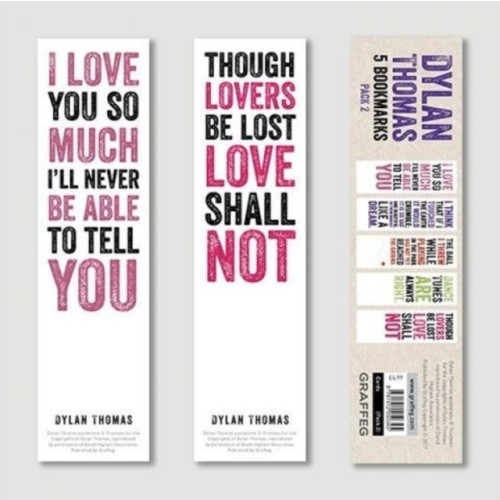 Graffeg Limited Dylan Thomas Bookmarks Pack 2