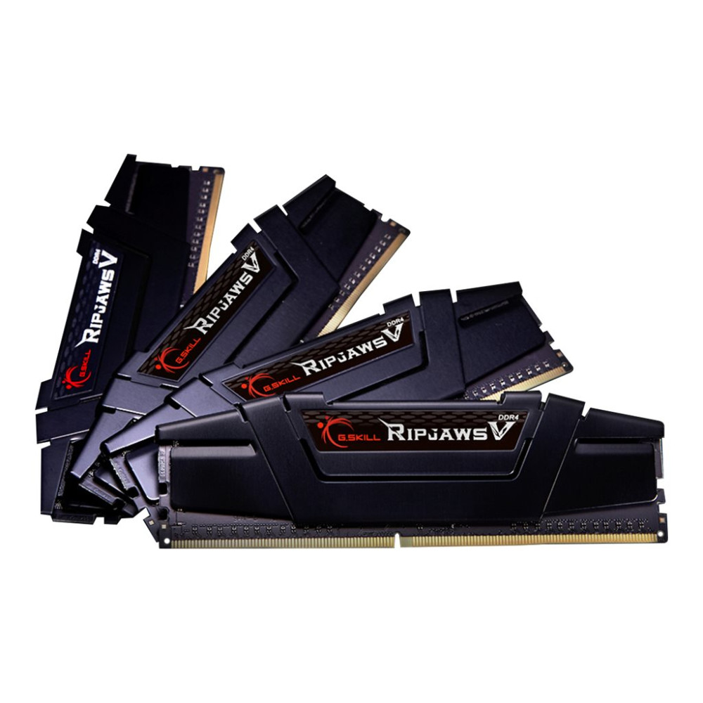 Produktbild för G.Skill Ripjaws V - DDR4 - sats - 128 GB: 4 x 32 GB - DIMM 288-pin - 2666 MHz / PC4-21300 - ej buffrad