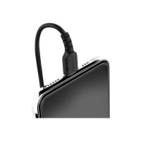 Produktbild för StarTech.com 1 m USB till Lightning-kabel, MFi-certifierad, iPhone-spiralladdarkabel, svart, TPE-mantel med slitstark aramidfiber, kraftig Lightning-spiralkabel - Lightning-kabel - Lightning / USB - 1 m