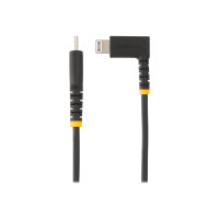 Produktbild för Startech 3ft (1m) Durable USB-C to Lightning Cable - Right-Angled Heavy Duty Aramid Fiber USB Type-C to Lightning Charging/Sync Cord - Apple MFi Certified - Rugged iPhone Lightning Cable - Lightning-kabel - 1 m