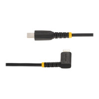 Produktbild för Startech 3ft (1m) Durable USB-C to Lightning Cable - Right-Angled Heavy Duty Aramid Fiber USB Type-C to Lightning Charging/Sync Cord - Apple MFi Certified - Rugged iPhone Lightning Cable - Lightning-kabel - 1 m