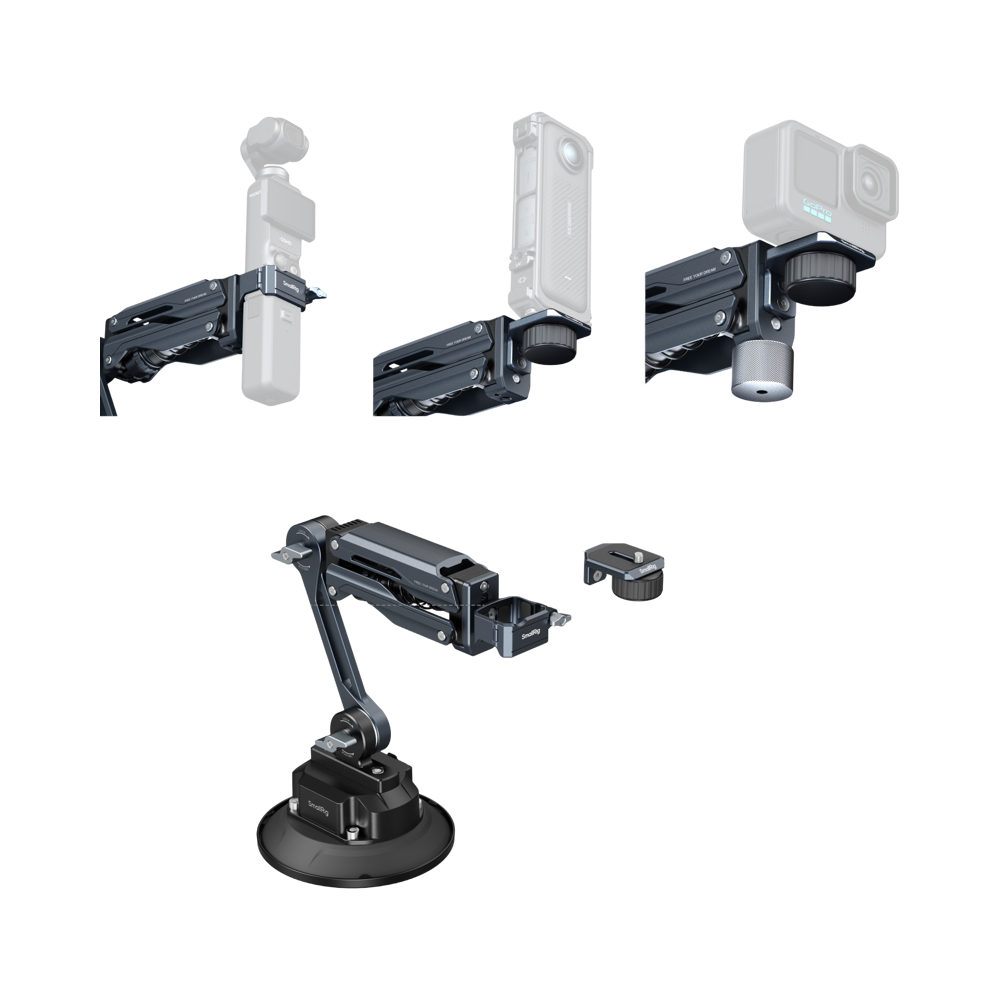 Produktbild för SmallRig 5507 Shock Absorber Support with Electronic Suction Cup for Osmo Pocket 3 / HERO13 and more
