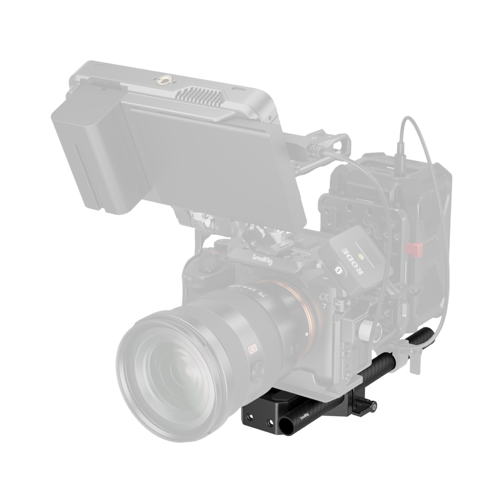 Produktbild för SmallRig 5609 Bottom Mount Plate with Dual 15mm Rod Clamp