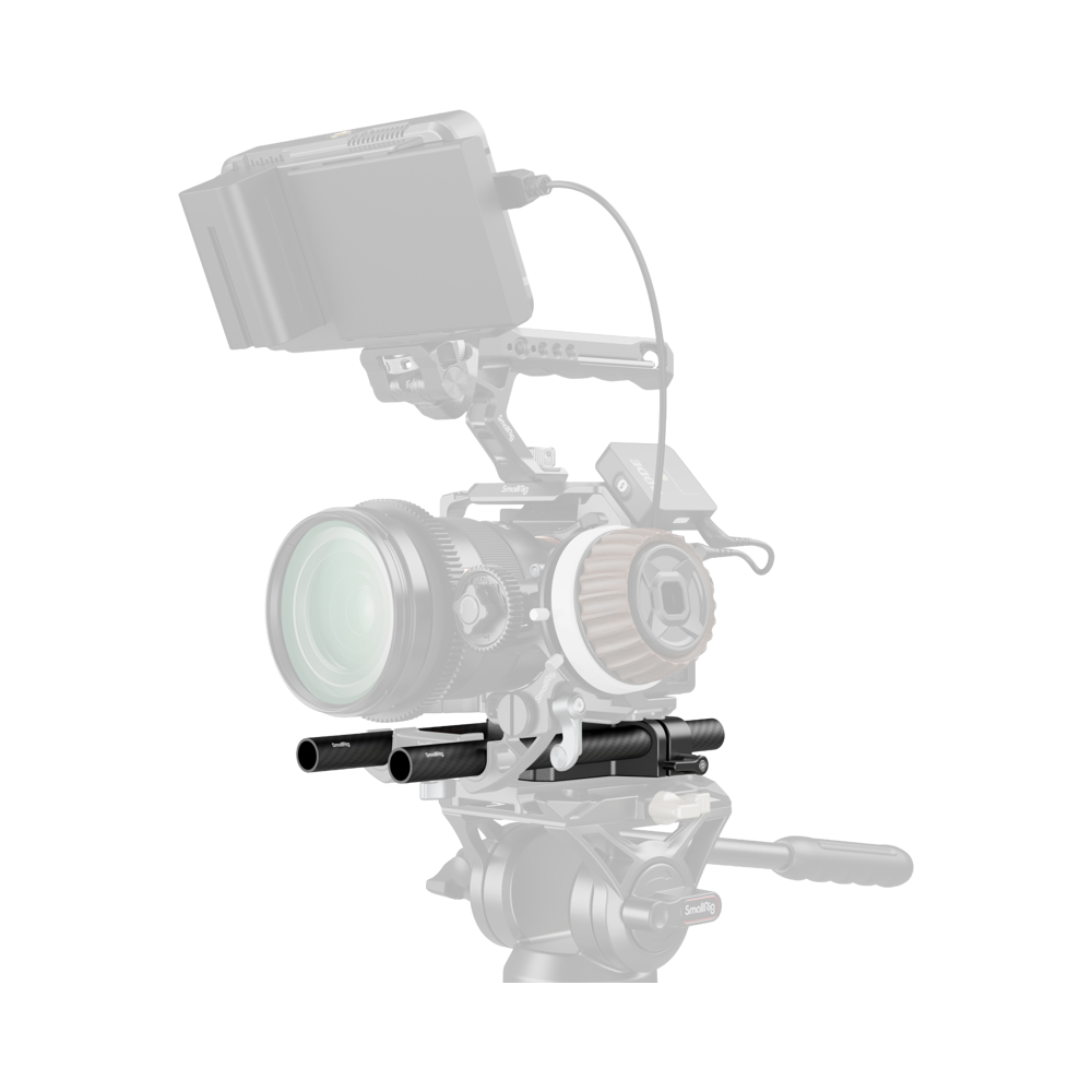 Produktbild för SmallRig 5609 Bottom Mount Plate with Dual 15mm Rod Clamp