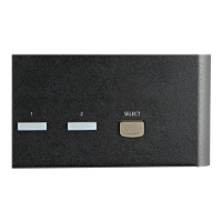 Produktbild för StarTech.com 2-ports DisplayPort KVM-switch för fyra skärmar - 4K 60 Hz UHD HDR - Desktop 4K DP 1.2 KVM med 2 portar USB 3.0-hubb (5 Gbps) och 4x USB 2.0 HID-portar, ljud - Snabbtangenter för omkoppling - TAA - omkopplare för tangentbord/video/mus/ljud - 