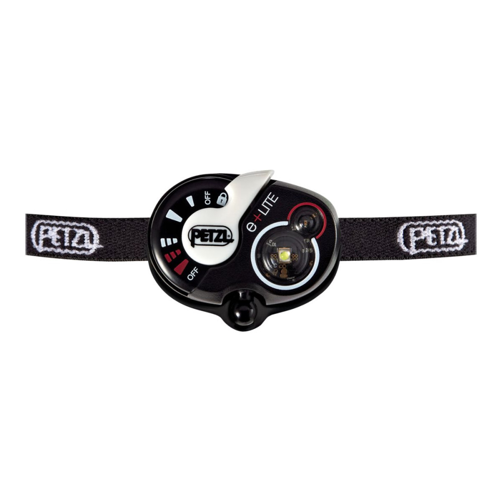 Produktbild för Petzl e+LITE - huvudficklampa - LED - vitt ljus - 6000-7000 K - svart, vit