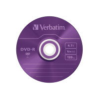 Produktbild för Verbatim Colours - DVD-R x 5 - 4.7 GB - lagringsmedier