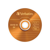Produktbild för Verbatim Colours - DVD-R x 5 - 4.7 GB - lagringsmedier