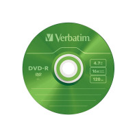 Produktbild för Verbatim Colours - DVD-R x 5 - 4.7 GB - lagringsmedier
