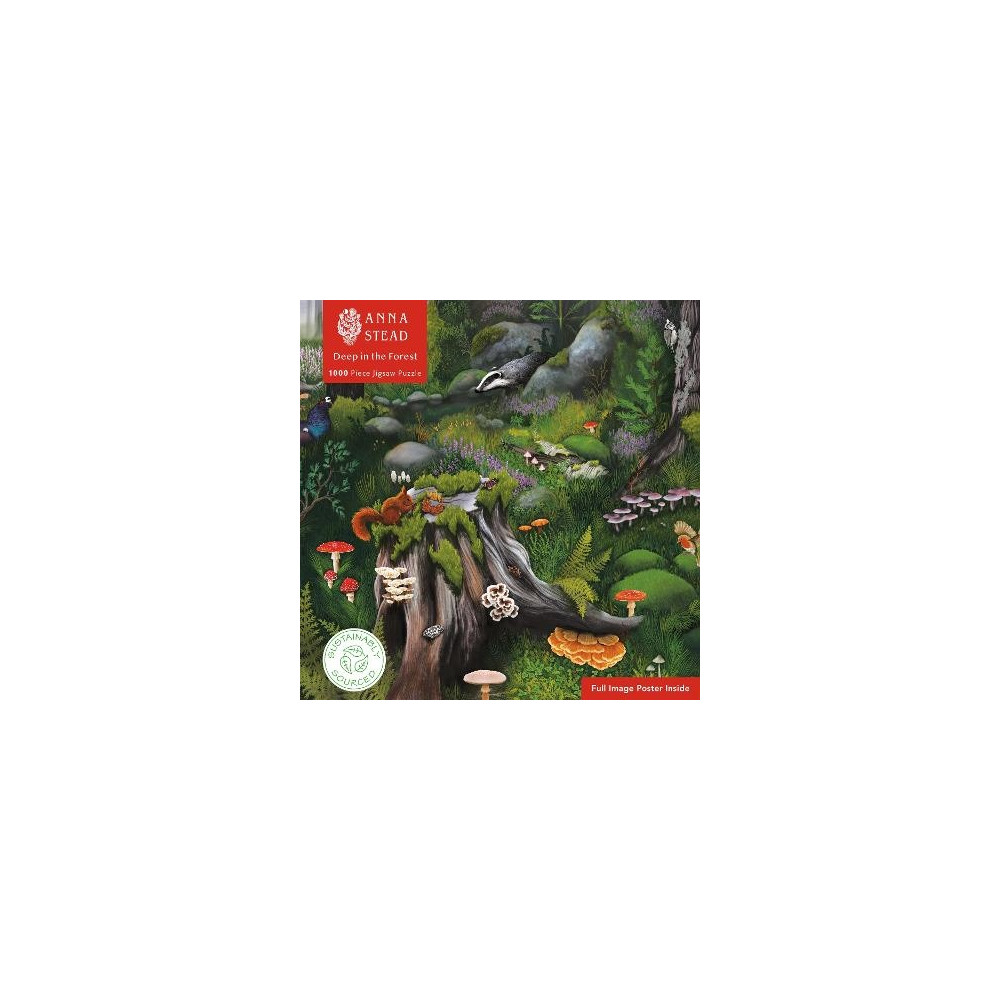 Produktbild för Adult Sustainable Jigsaw Puzzle Anna Stead: Deep in the Forest (bok, eng)