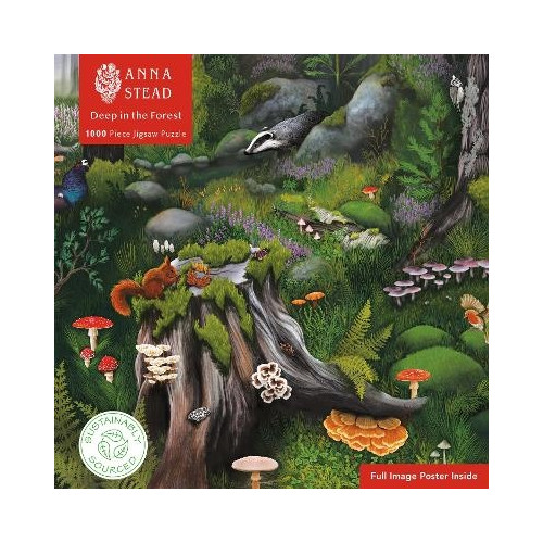 Flame Tree Publishing Adult Sustainable Jigsaw Puzzle Anna Stead: Deep in the Forest (bok, eng)