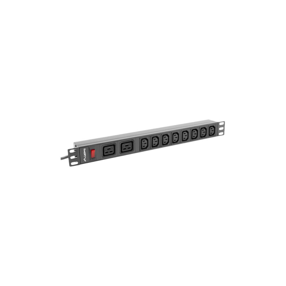 Produktbild för Lanberg PDU-02I1908I-0200-C20-BK - kraftdistributionsenhet - 4000 watt
