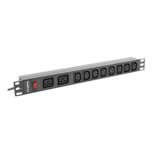 LANBERG Lanberg PDU-02I1908I-0200-C20-BK - kraftdistributionsenhet - 4000 watt