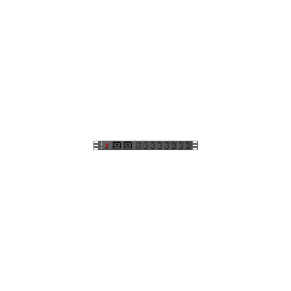 Produktbild för Lanberg PDU-02I1908I-0200-C20-BK - kraftdistributionsenhet - 4000 watt