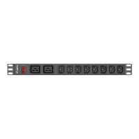 Produktbild för Lanberg PDU-02I1908I-0200-C20-BK - kraftdistributionsenhet - 4000 watt
