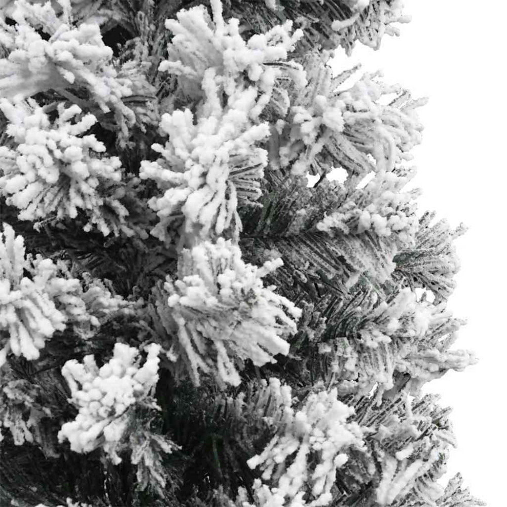Produktbild för Konstgjord julgran Grön 210 cm PVC och stål och plast