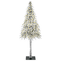 Produktbild för Julgran med 300 LED-lampor med stativ Vit 210 cm PE och Stål
