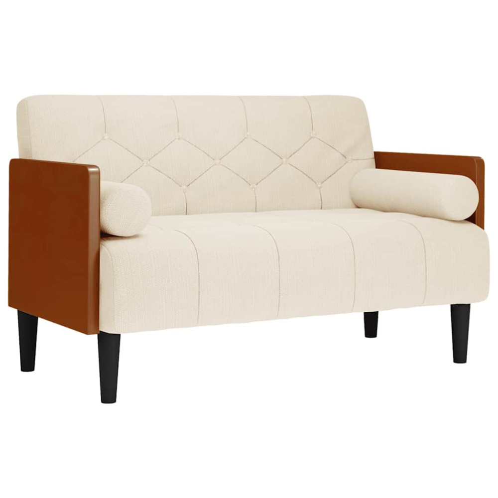 Produktbild för Loveseat soffa med dynor 110 cm linne