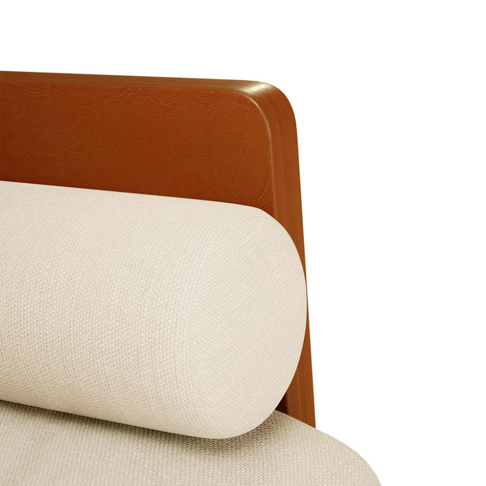 Produktbild för Loveseat soffa med dynor 110 cm linne