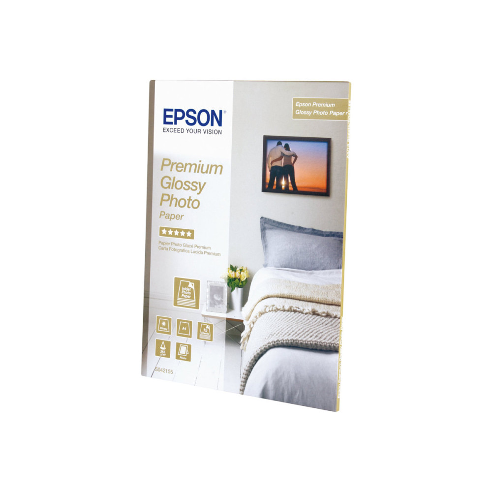 Produktbild för Epson Premium Glossy Photo Paper - fotopapper - blank - 15 ark - A4