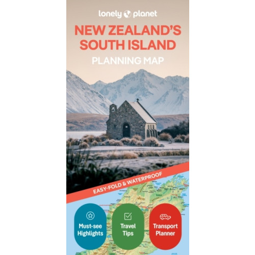 Lonely Planet Lonely Planet New Zealand's South Island Planning Map (bok, eng)
