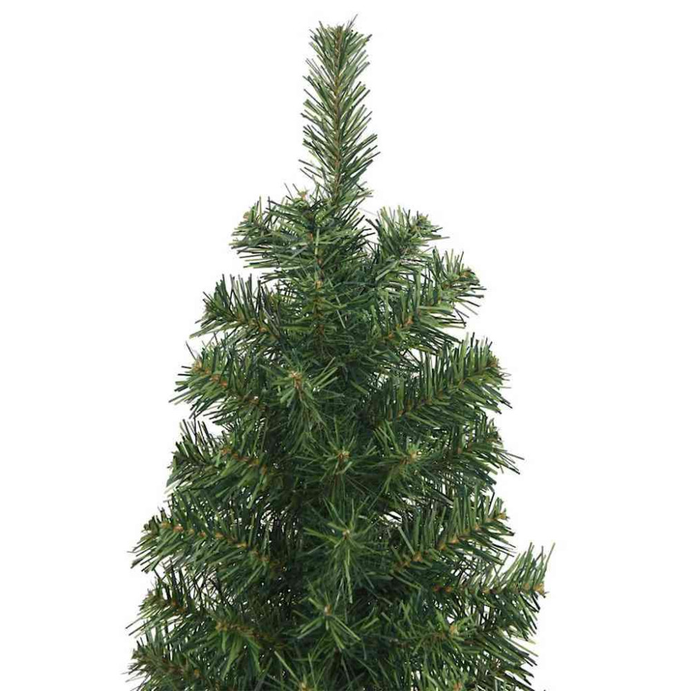 Produktbild för Konstgjord julgran Grön 240 cm PVC och stål och plast