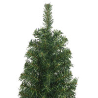 Produktbild för Konstgjord julgran Grön 240 cm PVC och stål och plast