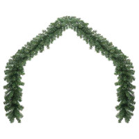 Produktbild för Julgirlander med 600 LED-lampor 2 pcs Grön PVC