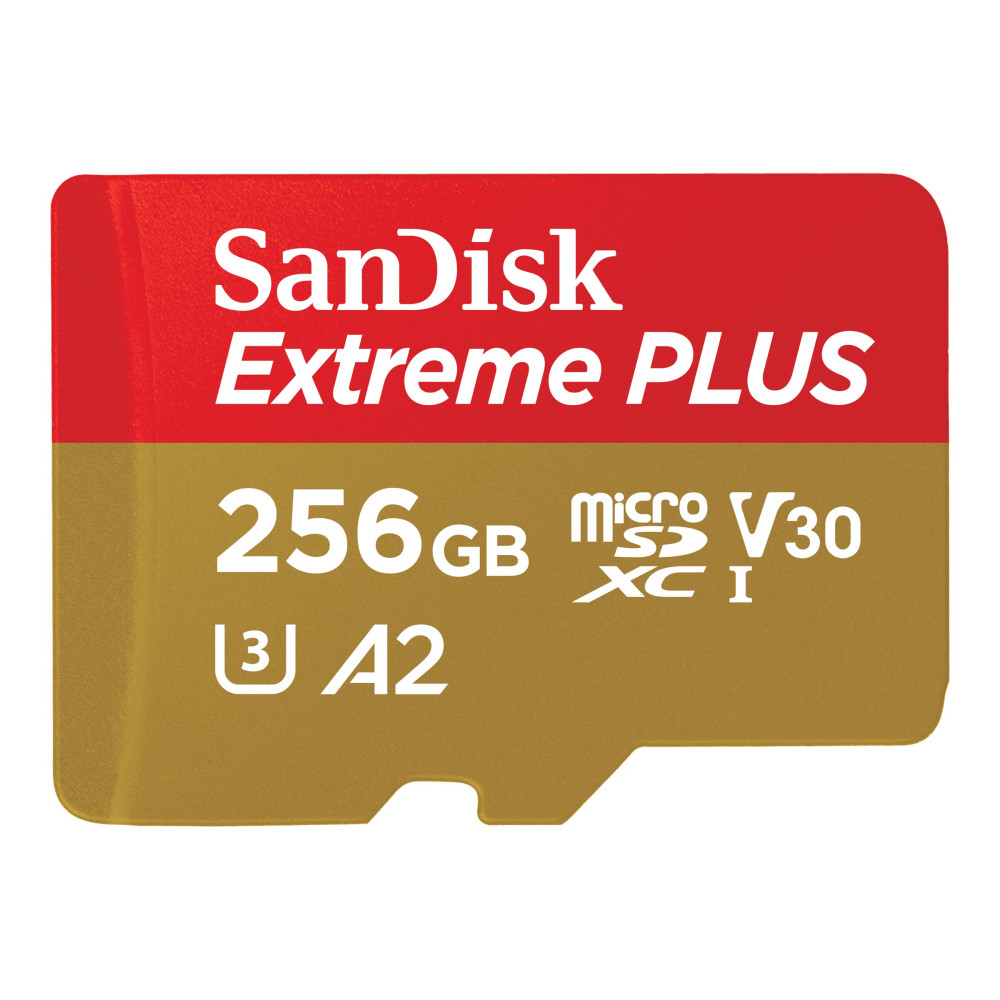 Produktbild för SanDisk Extreme PLUS - flash-minneskort - 256 GB - mikroSDXC UHS-I