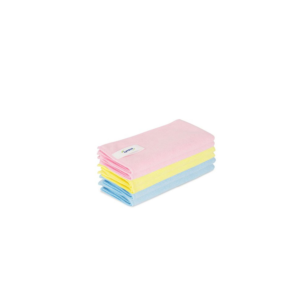 Produktbild för Microfiberduk LYRECO P 40x40cm sor 6/fp
