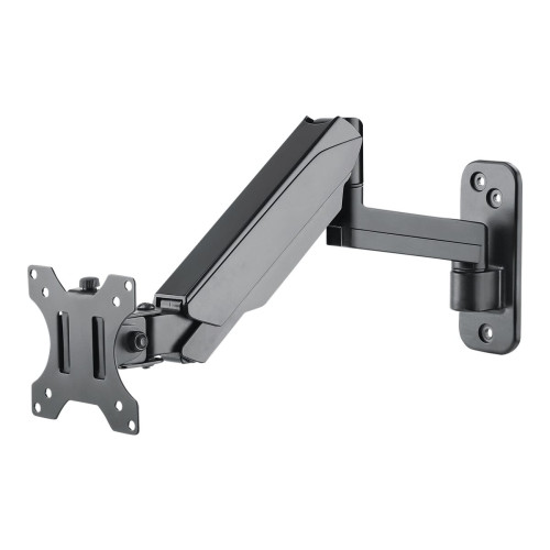 Manhattan Manhattan TV & Monitor Mount, Wall, Spring Arm, 1 screen, Screen Sizes: 17-32", Black, VESA 75x75 to 100x100mm, Max 8kg, Height Adjustable Swivel Arm (3 pivots), Lifetime Warranty konsol - för LCD-TV