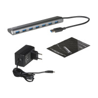 Produktbild för i-Tec USB 3.0 Metal Charging HUB - hubb - 7 portar