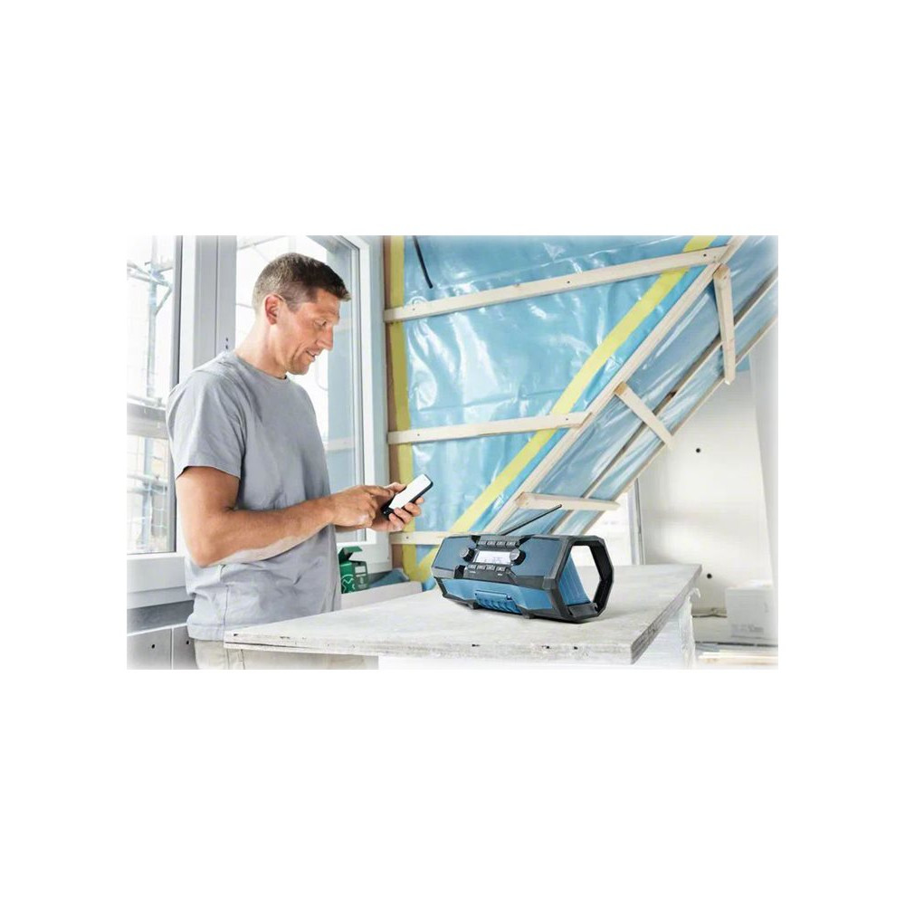 Produktbild för Bosch GPB 18V-2 C Professional - arbetsplatsradio - Bluetooth